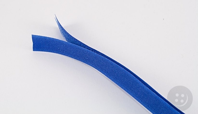 Našívací suchý zip - modrá - šířka 2 cm