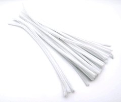 Decorative fuzzy wire - white