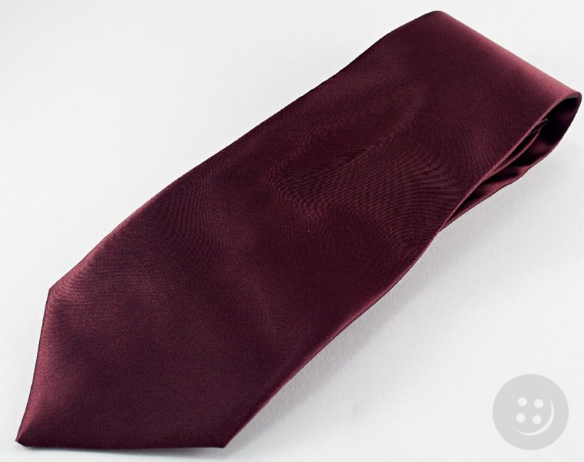 Pánska kravata - vínová - dĺžka 60 cm