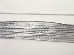 Lurexová šňůrka stříbrná - šířka 0,14 cm