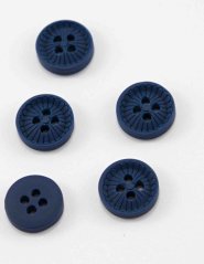 Hole shirt button - dark blue - diameter 1.2 cm