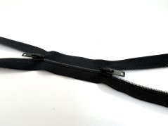 Spiralreißverschluss Nr. 5 70 cm gegenläufige unteilbare Tasche schwarz