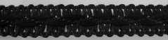 Decorative braid - black - width 1 cm