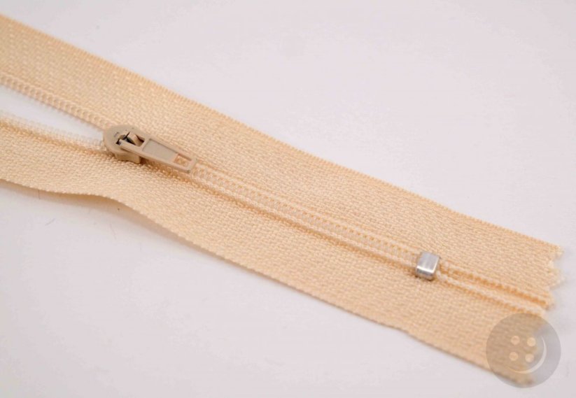 Nedělitelný jemný plastový spirálový zip (velikost číslo 3) různé barvy - délka 12 cm - 60 cm