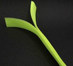 Našívací suchý zips - reflexná žltá - šírka 2 cm