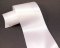 Luxusní saténová stuha - lomená bílá - šíře 10 cm