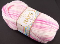 Garn Lolipop - pink-weiß 80430