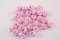 Sew-on satin flower - pink - diameter 1.4 cm