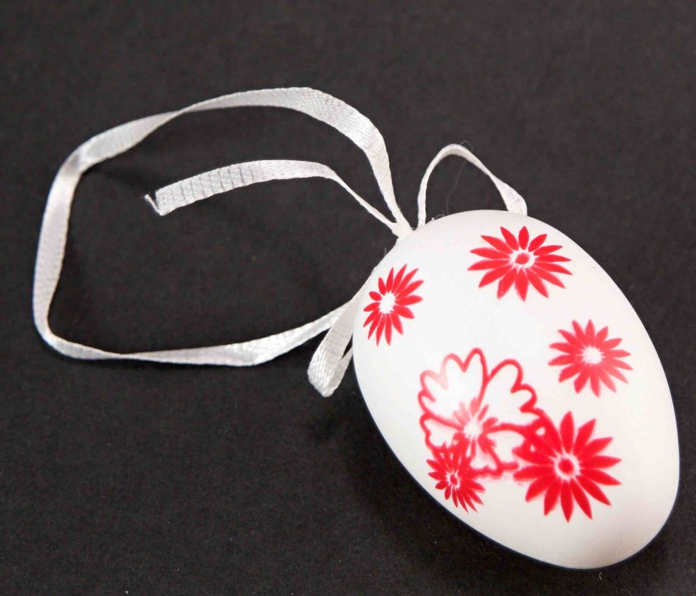 Easter eggs with the hanging bow - Height - 6 cm