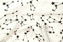 Baumwollstoff - Sternbilder am Nachthimmel - Breite 160 cm