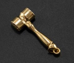 Kovový přívěšek - palička - 3 cm x 1,3 cm
