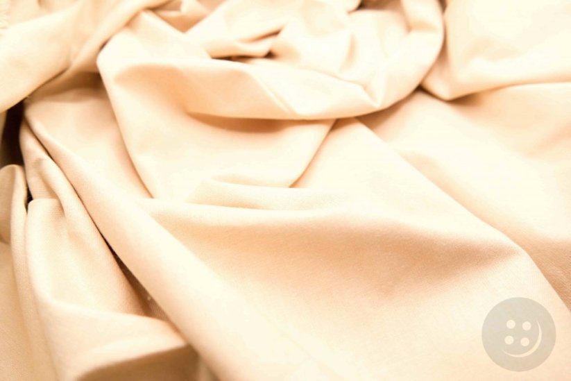 Cotton canvas - light beige - width 160 cm