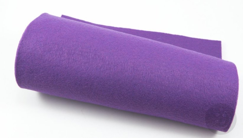Fabric decorative felt - purple