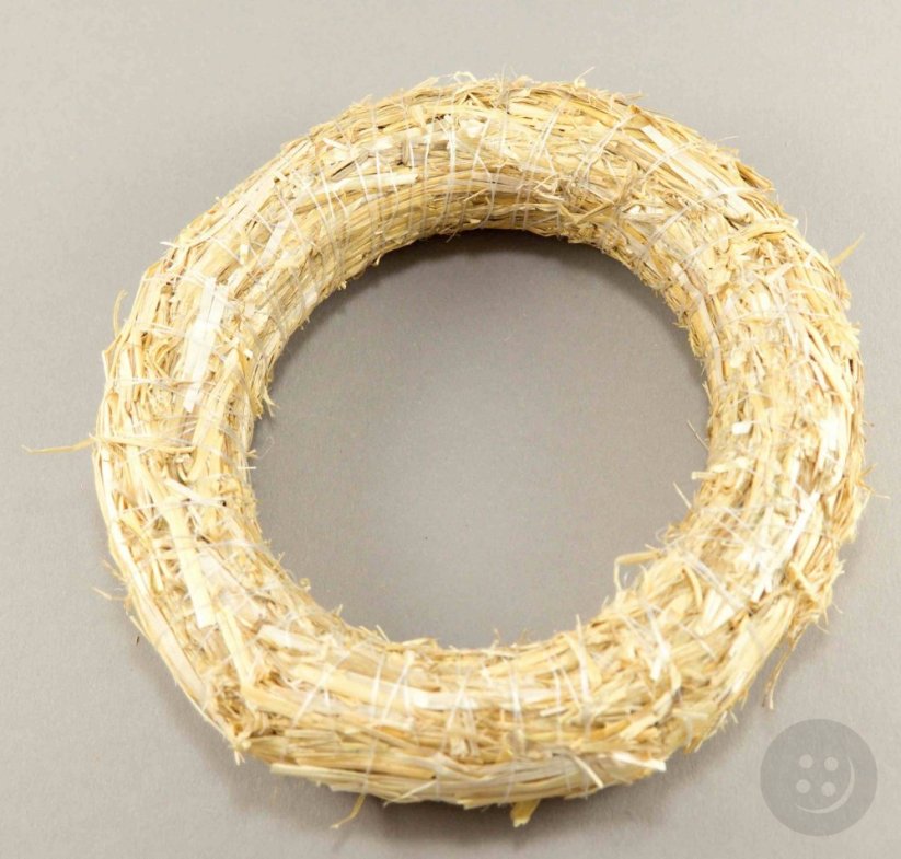 Wreath for decoration - straw - inner diameter 20 cm / outer diameter 30 cm