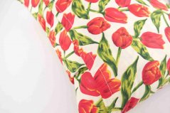 Buckwheat pillow - tulips - size 35 cm x 28 cm