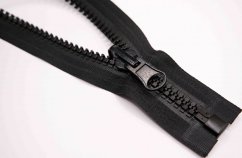 Extra strong bone zipper No. 8 divisible with a round slider - motorcycle - length 80 cm