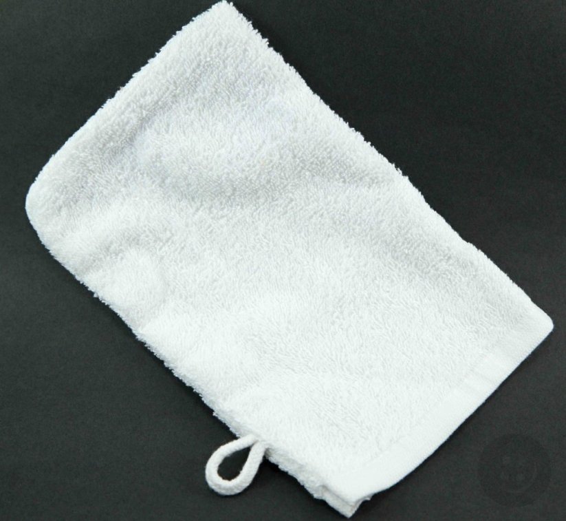 Terry washcloth - white - size 15 cm x 22 cm
