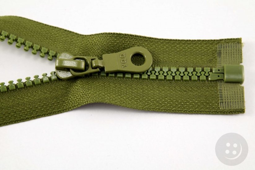 Dělitelný kostěný zip - délka (30 - 95 cm) - různé barvy
