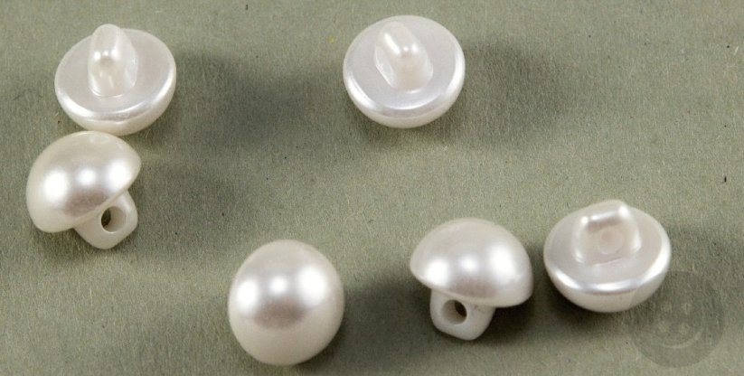 Pearl button - Diameter 1 cm - pearl color
