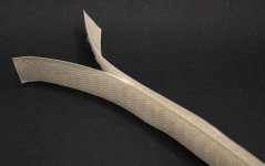Našívací suchý zips - tmavá béžová - šírka 2 cm
