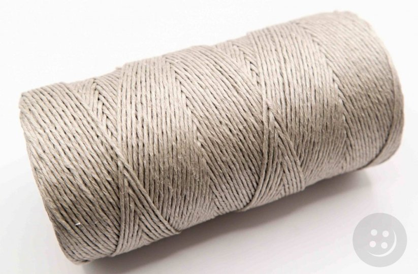 Linen thread - dratev shoe string - gray - coil 165 m - diameter 0.09 cm