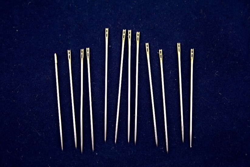 Needles for the visually impaired - 12 pcs - 3.5 cm - 4.3 cm