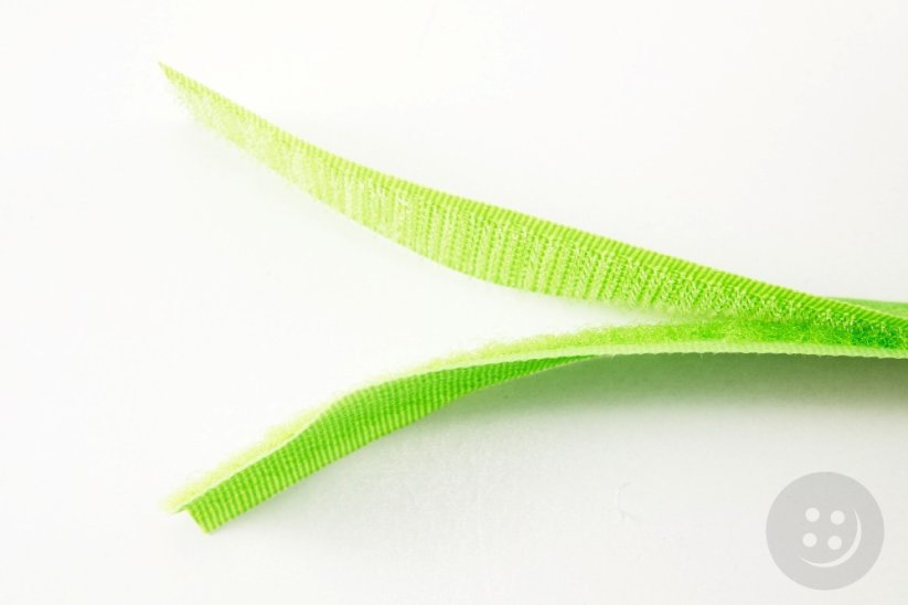 Našívací suchý zip - zelená - šířka 2 cm