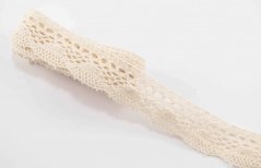 Häkelborte - Beige - Breite 2,5 cm