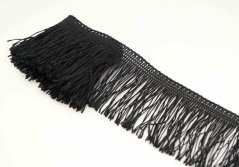 Jemné strapce - čierne - šírka 5 cm