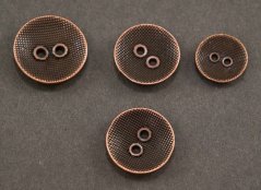 Metal button - old copper  - diameter 2,3 cm