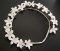 Head wreath with flowers - diameters 50 cm x 2 cm