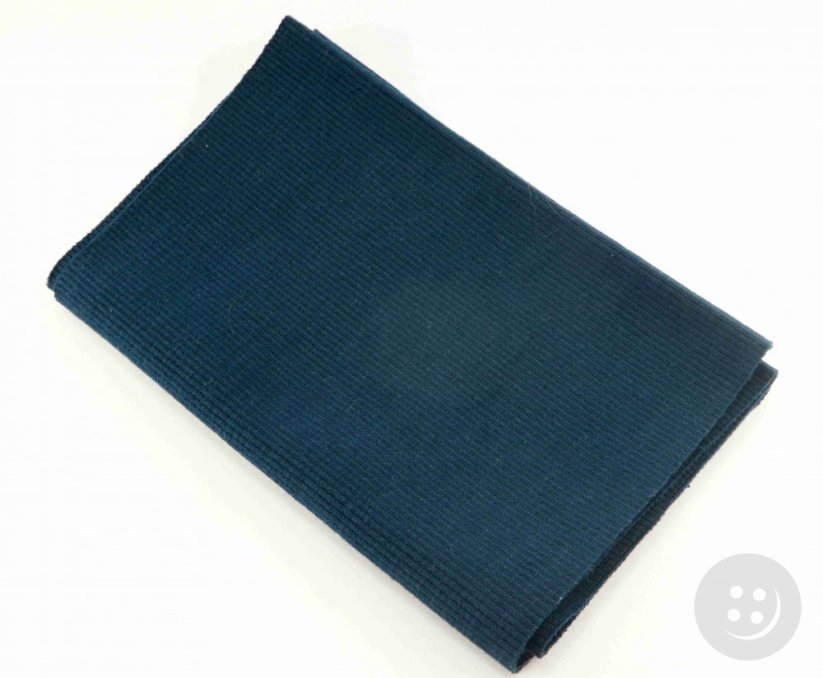 Cotton knit - dark blue - dimensions 16 cm x 80 cm
