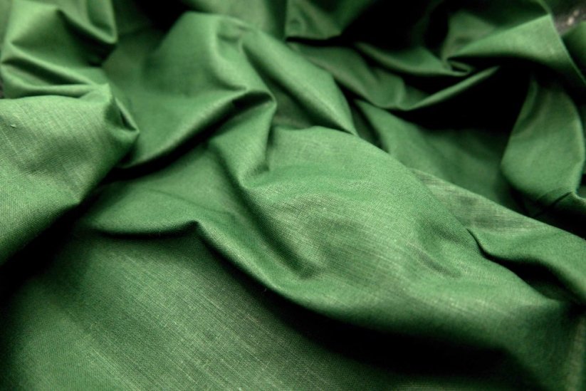 Cotton canvas - dark green - width 160 cm