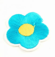 Iron-on patch - Flower- dimensions 3 cm x 3 cm