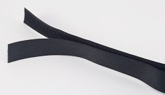 Našívacie suchý zips - čierna - šírka 2,5 cm