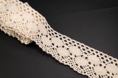 Cotton lace - beige - width 4.5 cm