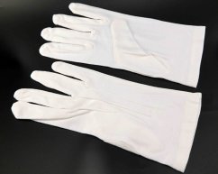 Herren-Social-Handschuhe aus Baumwolle – gebrochenes Weiß – Größe 10 – Größe 25 cm x 9,5 cm