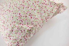 Kräuterkissen Kräuter-Reset - rosa Blüten mit Stielen - Größe 35 cm x 28 cm