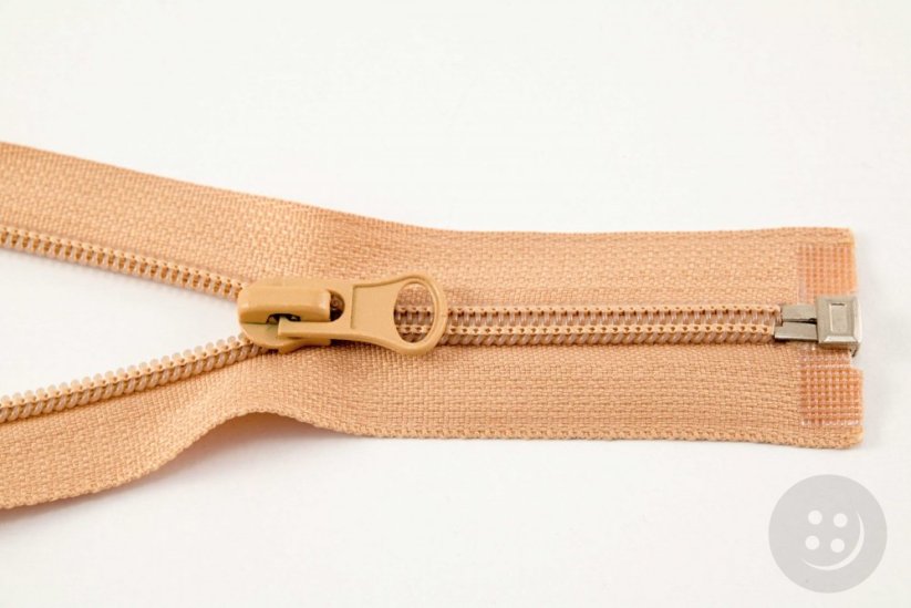 Dělitelné plastové spirálové bundové zipy různé barvy - délka 30 cm - 90 cm - Délka: 65 cm, Barvy spirálových bundových zipů: růžová