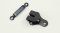 Trousers hook - dark nickel - diameters 2,5 cm x 1,7 cm