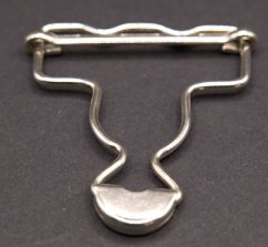Metallschnalle - Silber - Loch 4 cm