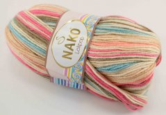 Yarn Lolipop - pink beige salmon blue 80440