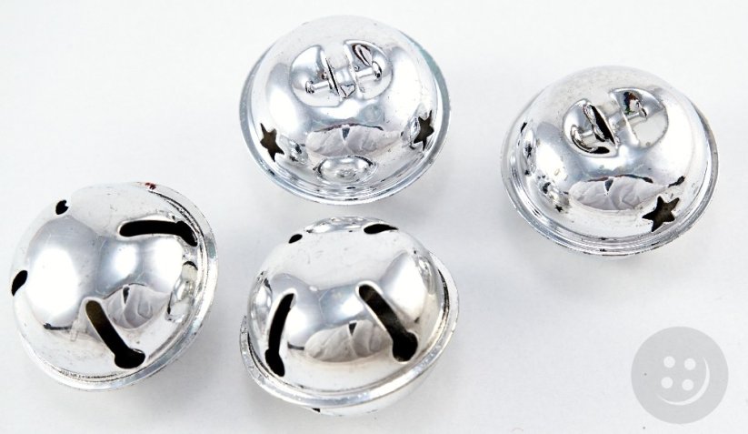 Glöckchen - silber - Durchmesser 3 cm