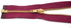 Dělitelný kovový mosazný zip č.5 více barev - délka (30 - 85 cm)