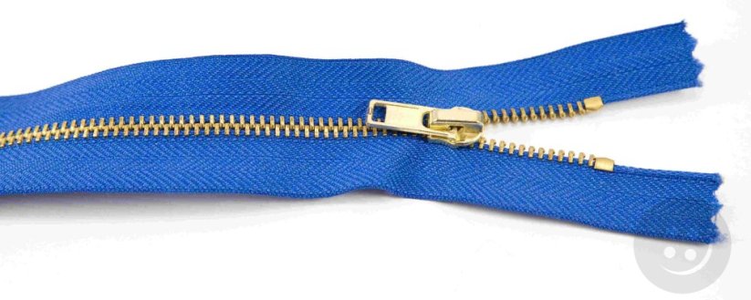 Indivisible metal brass zipper no.3 mehr Farben - length (10 - 25 cm)