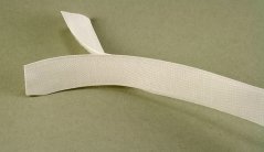 Sew-on velcro tape - white - width 3 cm