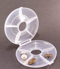 Plastic organizer - transparent - dimensions 12 cm x 19 cm