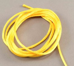 Satin cord - dark yellow - diameter 0,2 cm