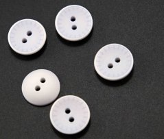 Hole button - light gray - diameter 1.4 cm