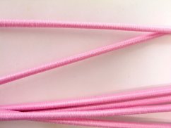 Thick round elastics - pink - diameter 0,3 cm